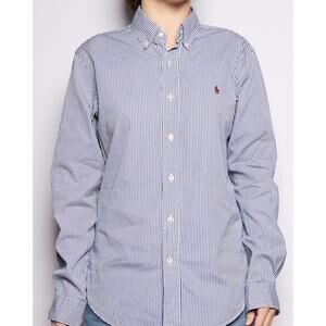 Ralph Lauren Navy White Stripe Button Down